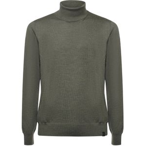 Fay, Heren, Truien, Groen, Maat: 2XL Wol,