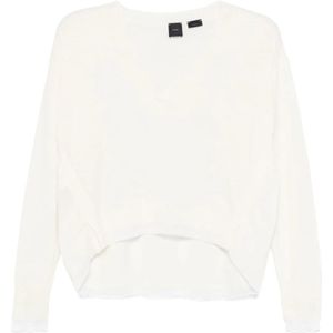 Pinko, Dames, Truien, Wit, Maat: L Wol,