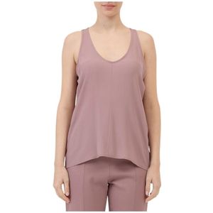 Federica Tosi, Dames, Tops, Roze, Maat: XS Zijde,