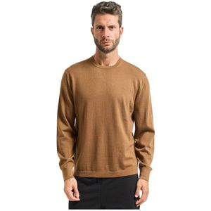 Calvin Klein, Heren, Truien, Beige, Maat: S Wol,