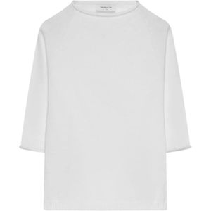 Fabiana Filippi, Dames, Blouses & Shirts, Wit, Maat: L Katoen,