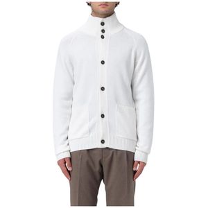 Paolo Pecora, Heren, Truien, Wit, Maat: XL Katoen,