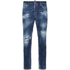 Dsquared2, Heren, Jeans, Blauw, Maat: XS Katoen,