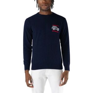 MC2 Saint Barth, Heren, Truien, Blauw, Maat: M Wol,