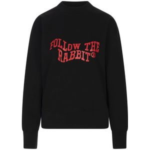 Msgm, Dames, Sweatshirts & Hoodies, Zwart, Maat: L