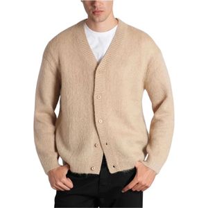 Maison Kitsuné, Heren, Truien, Beige, Maat: L Mohair,