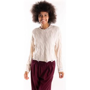 Hinnominate, Dames, Truien, Beige, Maat: L Wol,