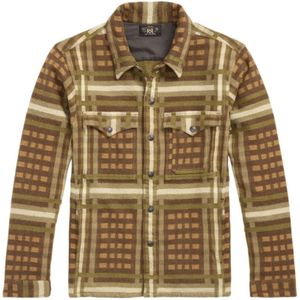 Ralph Lauren, Heren, Jassen, Bruin, Maat: M Katoen,