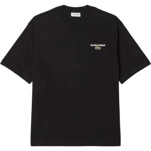 Lacoste - Heritage Back Logo Tee - T-shirt - Zwart