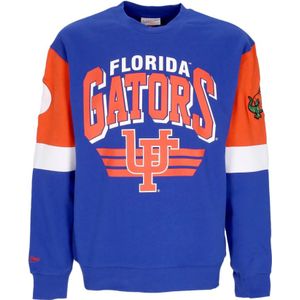 Mitchell & Ness, Heren, Sweatshirts & Hoodies, Blauw, Maat: XL Katoen,