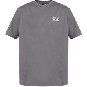 EA7 Emporio Armani Shirt  grijs / wit