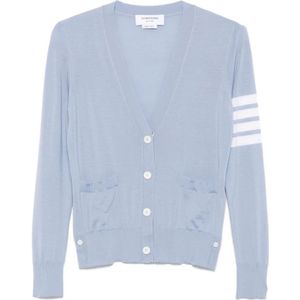 Thom Browne, Dames, Truien, Blauw, Maat: XS