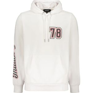 Diesel, Heren, Sweatshirts & Hoodies, Wit, Maat: 2XL Katoen,