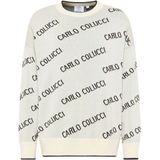 Carlo Colucci - Trui - Zwart/Wit - Knitwear - Losse Pasvorm
