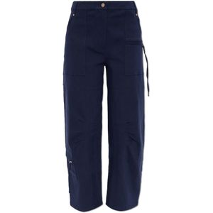 Cult Gaia, Dames, Broeken, Blauw, Maat: 2XS Katoen,