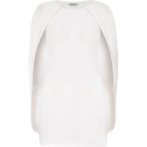 Alberta Ferretti, Dames, Jurken, Wit, Maat: 2XS Viscose,