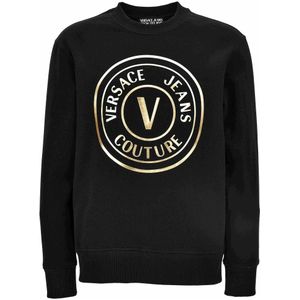 Versace Jeans Couture - Sweatshirt - Goud/Zwart - Losse Pasvorm