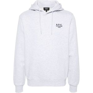 A.p.c., Heren, Sweatshirts & Hoodies, Grijs, Maat: S Katoen,