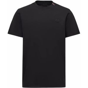 Moncler, Heren, Tops, Zwart, Maat: M