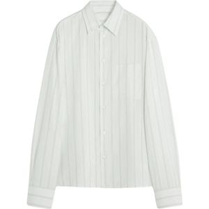 Lanvin, Heren, Overhemden, Wit, Maat: L Katoen,