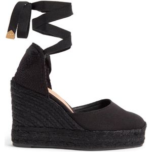 Castañer, Dames, Schoenen, Zwart, Maat: 39 EU Katoen,