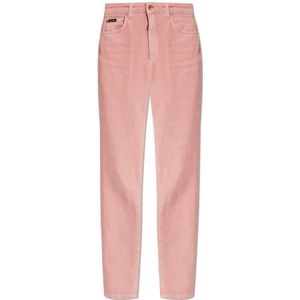 Dolce & Gabbana, Dames, Jeans, Roze, Maat: 2XS Katoen,