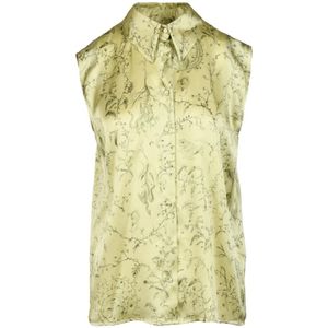 Fabiana Filippi, Dames, Blouses & Shirts, Groen, Maat: M Zijde,