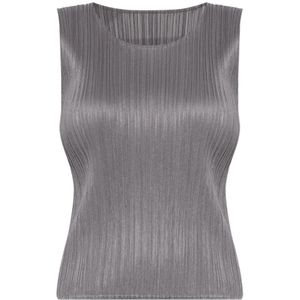 Issey Miyake, Dames, Tops, Grijs, Maat: L