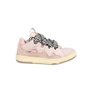 Lanvin Roze Leren Sneakers , Pink , Dames , Maat: 37 EU