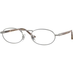 Persol - Grijs - Optisch Montuur - 55 mm - Metaal - Verstelbare Neuskussentjes