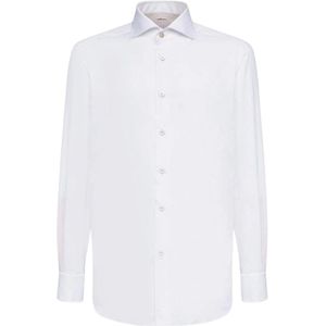 Kiton, Heren, Overhemden, Wit, Maat: 3XL Katoen,