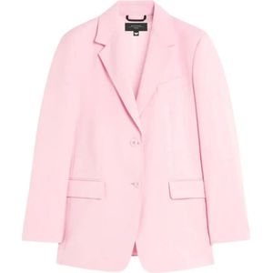 Max Mara Studio, Dames, Jassen, Roze, Maat: XS Katoen,