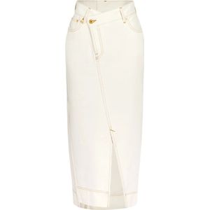 Jacquemus, Dames, Rokken, Wit, Maat: W27 Denim,