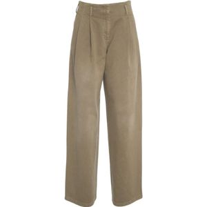 Golden Goose, Dames, Broeken, Bruin, Maat: S Katoen,