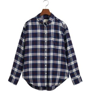 Gant, Dames, Blouses & Shirts, Blauw, Maat: S Katoen,