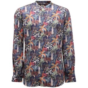 Mazzarelli, Heren, Overhemden, Veelkleurig, Maat: XL Katoen,