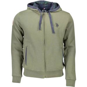 U.s. Polo Assn. - Hoodie - Groen - Katoenmix