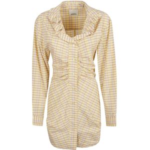Isabel Marant, Dames, Jurken, Beige, Maat: 2XS