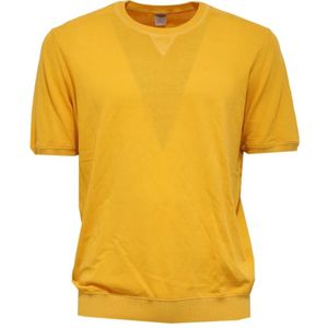 Eleventy, Heren, Truien, Geel, Maat: L Katoen,