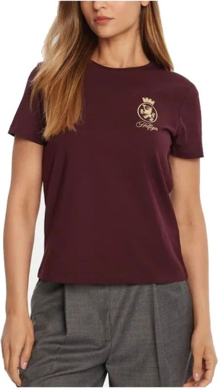 TOMMY HILFIGER Shirt  goud / wijnrood