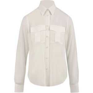 Aspesi, Dames, Blouses & Shirts, Wit, Maat: S