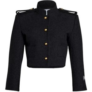 Patou, Dames, Jassen, Zwart, Maat: S Tweed,