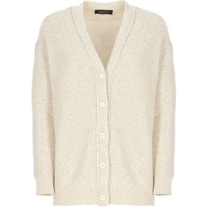 Fabiana Filippi, Dames, Truien, Beige, Maat: XS Katoen,