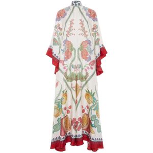 La DoubleJ, Dames, Jurken, Wit, Maat: 2XS Zijde,