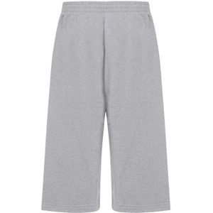 Balenciaga Stijlvolle Grijze Katoenen Shorts , Gray , Heren , Maat: M