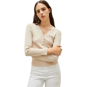Marella, Dames, Truien, Beige, Maat: L Acryl,
