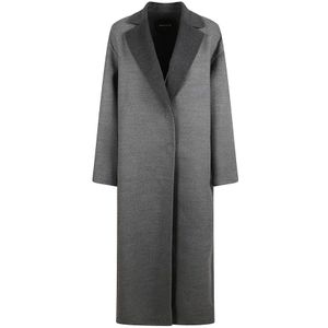 Fabiana Filippi, Dames, Mantels, Grijs, Maat: XS