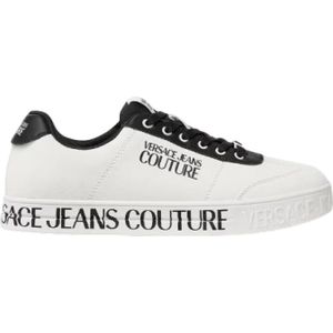 Versace Jeans Couture - Sneakers - Wit - Leer - Sneakers met Logo