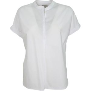 Woolrich, Dames, Blouses & Shirts, Wit, Maat: XS Katoen,