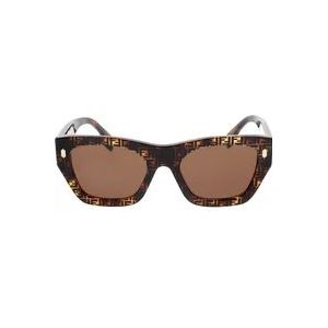 Fendi Zonnebril , Brown , Dames , Maat: ONE Size